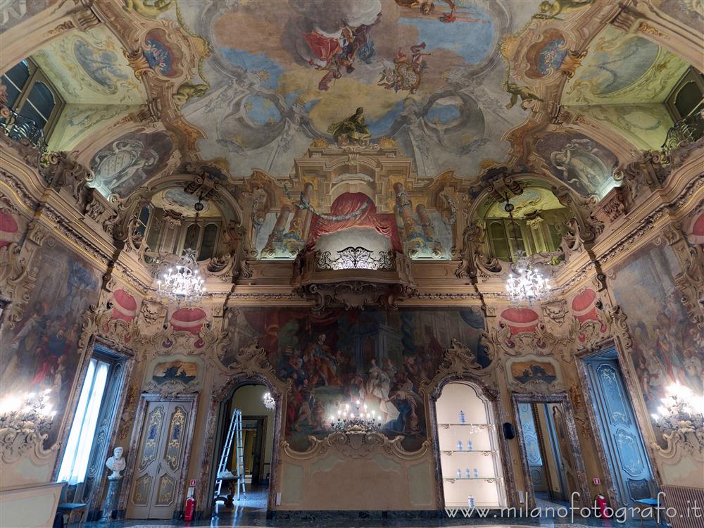 Milan (Italy) - Visconti Hall in Visconti Palace